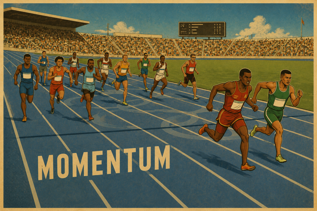 Carrera atletismo para ilustrar Factor Momentum